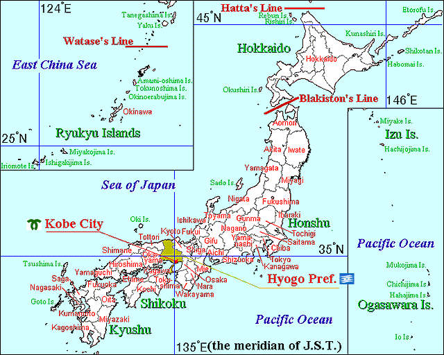 A map of Japan